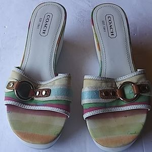 Coach slip on mules women 8